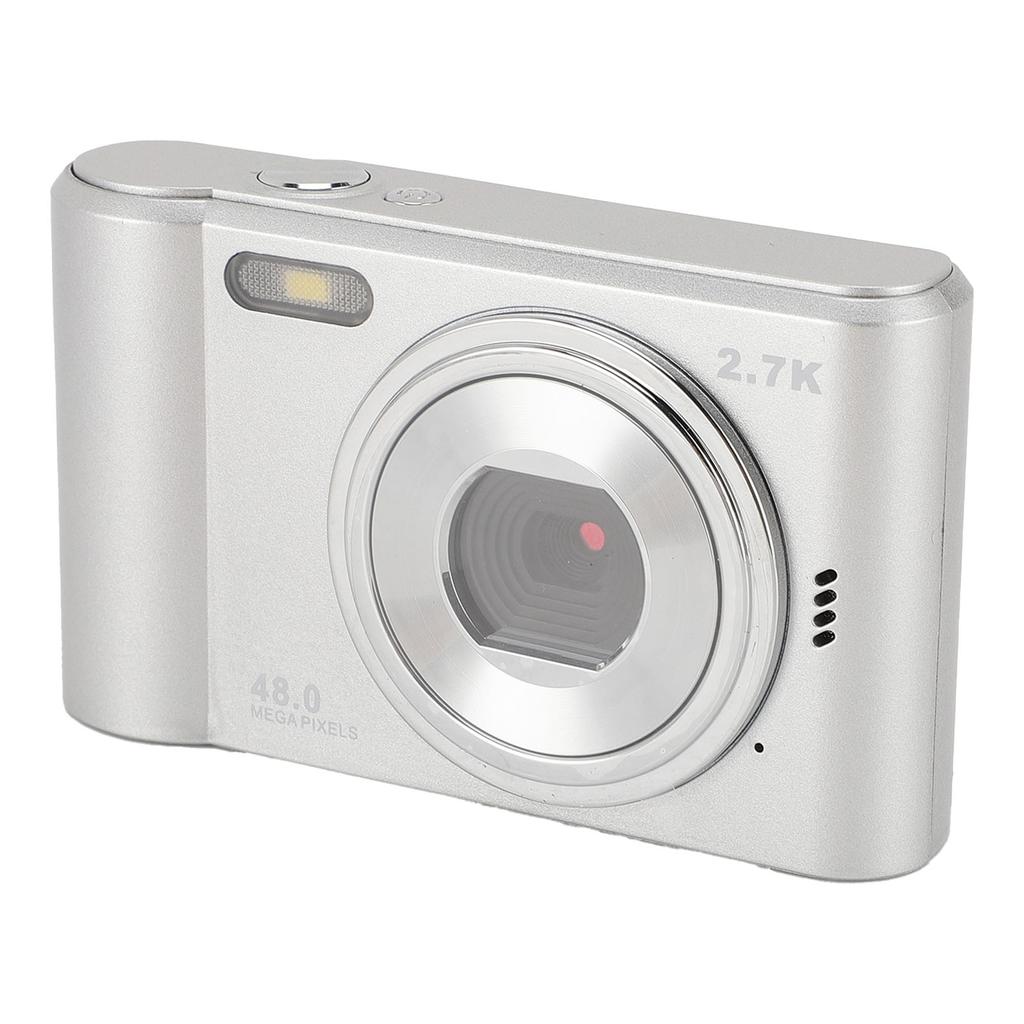 Цифровая камера для подростков и детей 2.7K 48MP HD 2.4-дюймовый цветной экран 8-кратный цифровой зум Компактная камера для