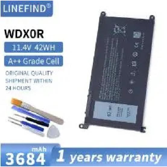 Новая оригинальная батарея 11,4 В 42 Втч WDXOR WDX0R для Dell Inspiron 13 14 15 17 5000 7000 P69G001 5378 5379 5770 5570 P69G Vostro 5471