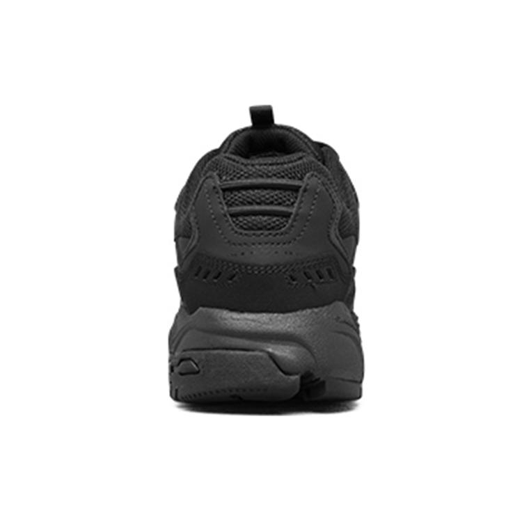 Skechers Текстиль Stamina, Синтетическая кожа, Замша (расщепленная коровья кожа) Низкие кроссовки на массивной подошве Мужские Полностью черные 51286-BBK