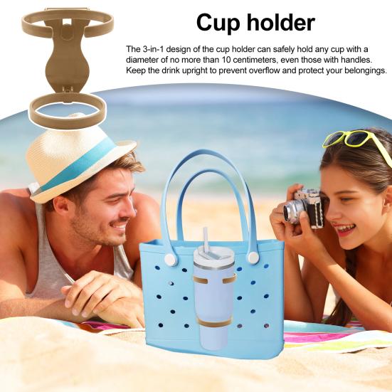 Универсальный держатель для стаканов для сумок Bogg 3-в-1 Держатель для напитков для стаканов 30 унций/40 унций с ручками Брызгозащищенные автомобильные подстаканники