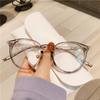 Computer Glasses Frame Women Men Anti Blue Light Round Eyewear Blocking Glasses Small Round Frame Ins Myopia Glasses Frame