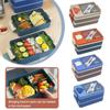 Double-layer Student Lunch Box With Seasoning Box Worker Microwave Heating Lunch Box Student Special Compartment Lunch Box