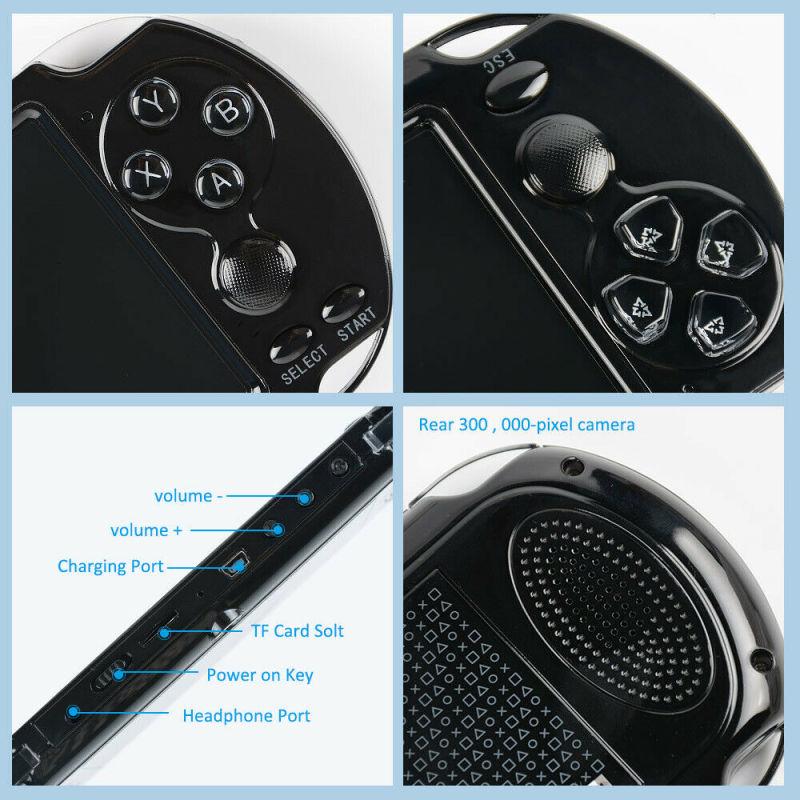 Портативная ретро-игровая консоль GBA с диагональю 5,1 дюйма и большим экраном X9