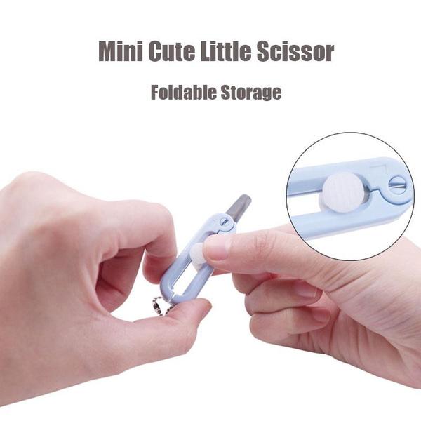 Выдвижные портативные телескопические ножницы для офисных студентов Портативные маленькие ножницы МИНИ-ножницы из нержавеющей стали Детские складные ножницы