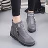 Handmade Ankle Boots With Fur Retro Boots Shoes Women Fashion Handmade Slip-on Soft Leather Winter Warm Boots Ladies C260