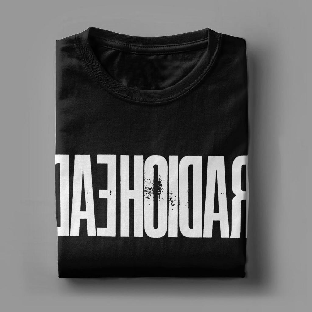 Мужская футболка Radiohead из хлопка, винтажная футболка с коротким рукавом и круглым вырезом, футболка для взрослых.