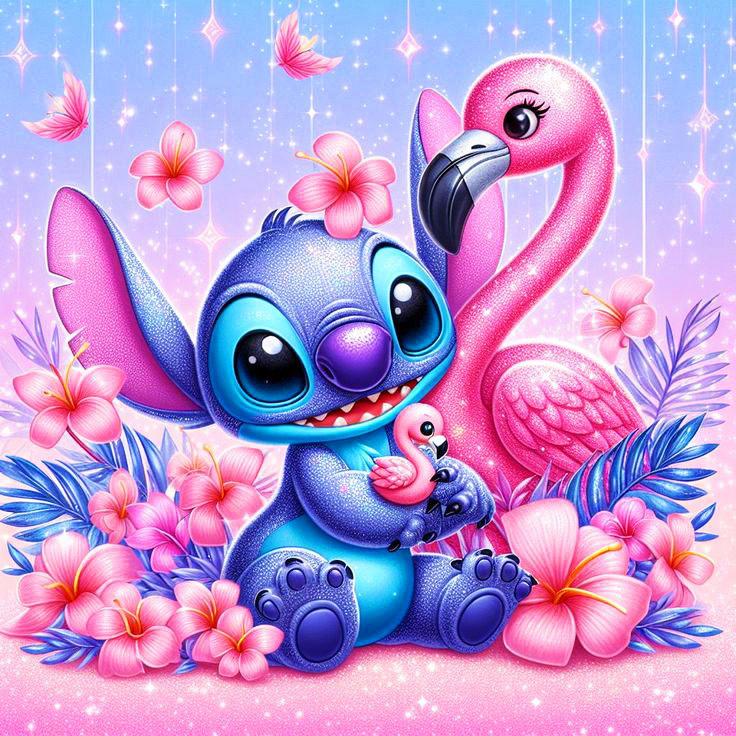 Алмазная вышивка Стич Полная выкладка Набор для рукоделия Мозаика Мультяшная картина стразами Вышивка Торт Новинка Подарок для женщин