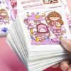 25Pcs/Set Scrapbook Sticker Cartoon Girl Rabbit Theme Self-adhesive Waterproof PET Planner Journaling Decal DIY Supplies
