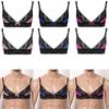 Men's Sissy Floral Lace Wire-Free Unlined Bra Top Whisper Bralette Crossdress Lingerie