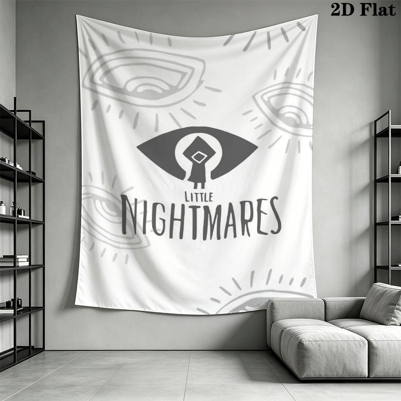 Little Nightmares Wall Tapestry Aesthetic Wall Hanging Printed Fabric Blanket Decorative Tapestries for Bedroom Living Room Home Decor