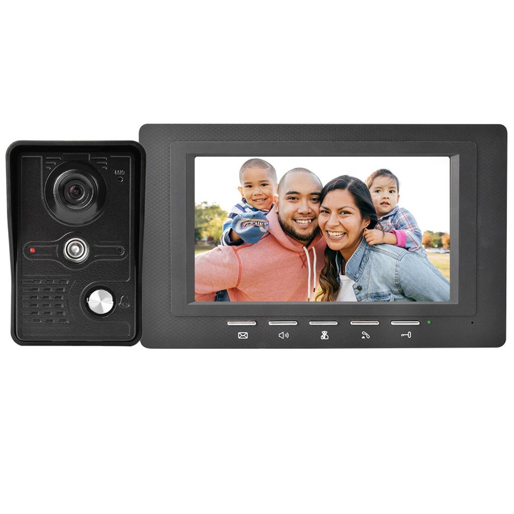 7-дюймовый TFT LCD видеодомофон домофон дверной звонок комплект 700TV линия ночное видение