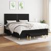 3137095 vidaXL Divan Bed with Mattress Black 180x200 Cm Fabric