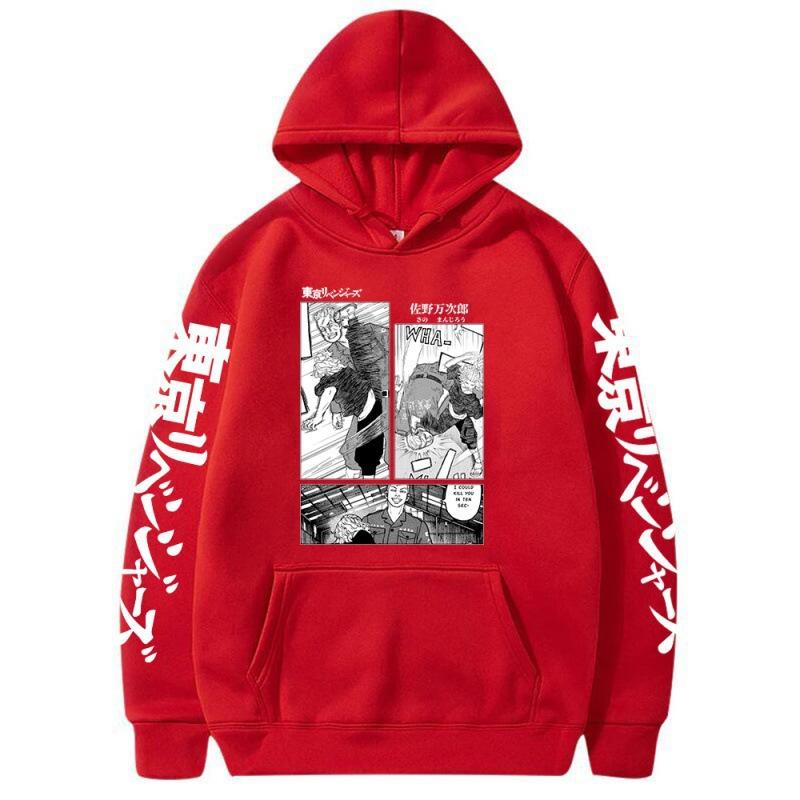 Avengers Mikey Fleece Hooded Jumper Loose Hooded Sweater Anime Hoodie