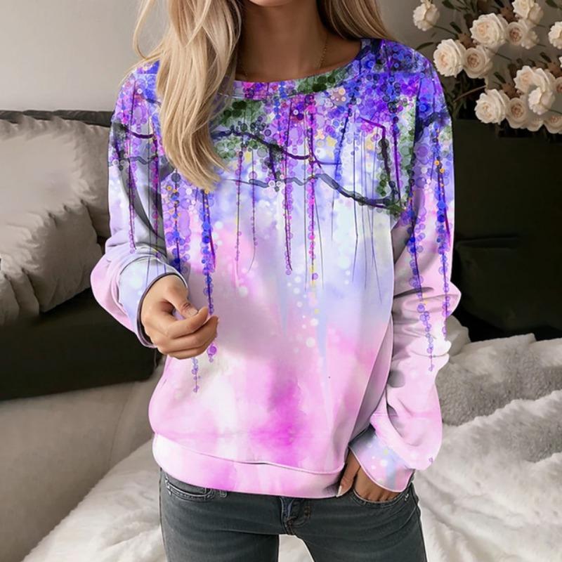 Женский топ с длинным рукавом, 3D абстрактный принт лица, толстовка с круглым вырезом, свитер с длинным рукавом, осень и зима, большие размеры