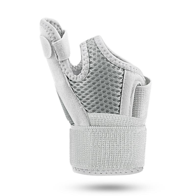 1 шт., поддерживающая повязка на запястье для большого пальца, подходит для правой и левой руки, защита запястья, гибкая дышащая перчатка с шиной для большого пальца