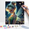 Disney Анимация Динь-Динь цифровая масляная живопись DIY ручная раскраска картина домашний декор, красивый набор настенного декора с изображением феи