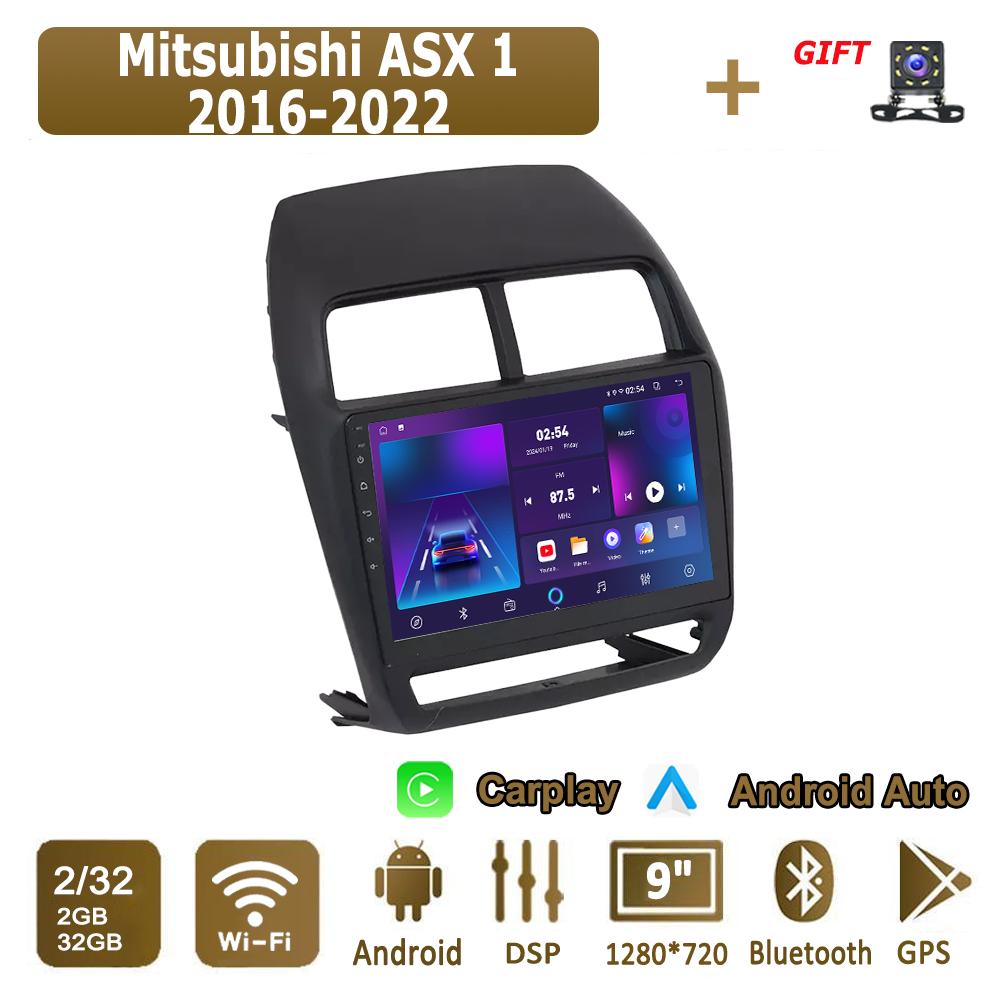 Android Carplay автомобильное радио для Mitsubishi ASX 1 2016-2022 мультимедийный проигрыватель головное устройство стерео GPS навигация BT WIFI 4+64 ГБ