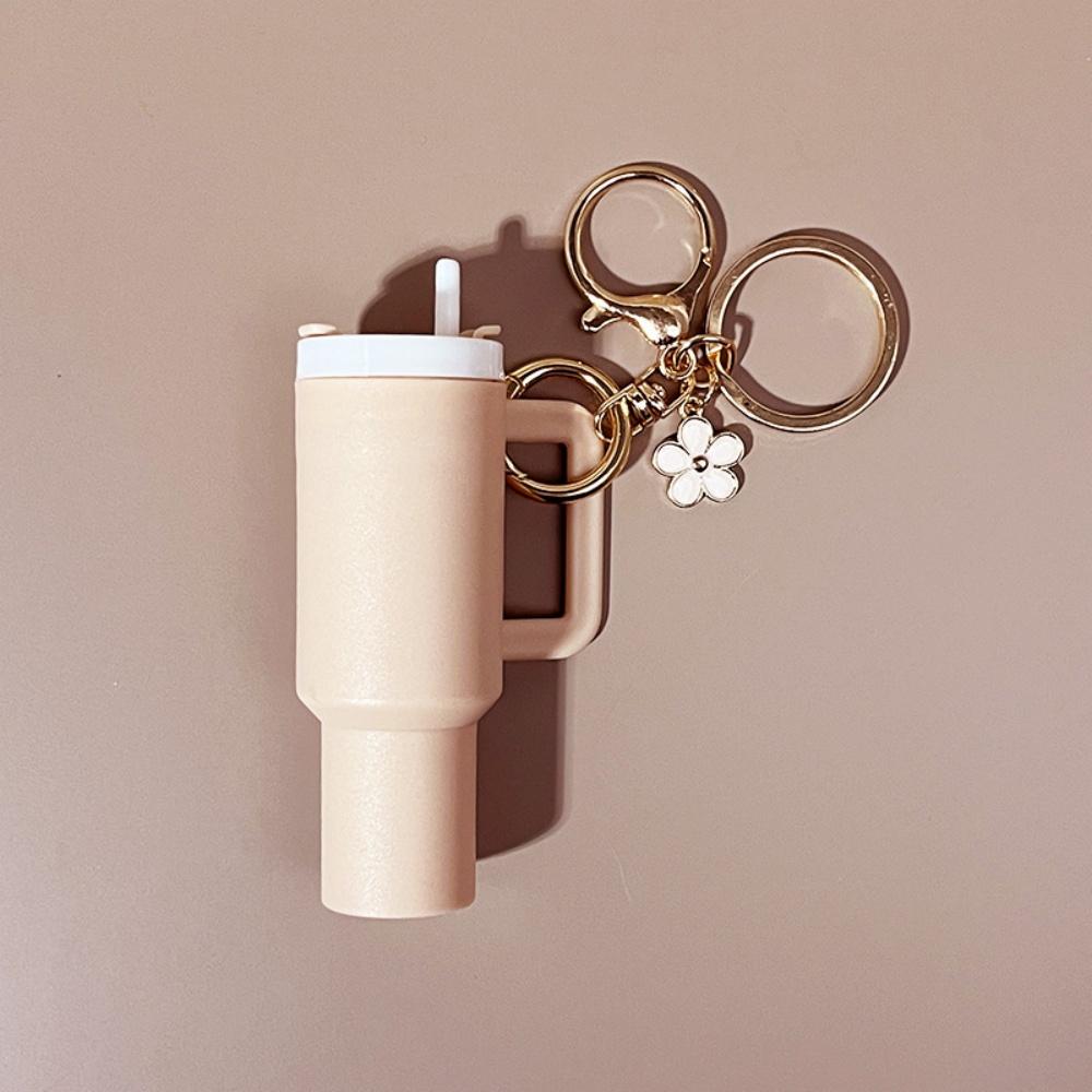 Mini Cup Keychains for Stanley Cup Accessories Cute Tumbler Lip Balm Storage Box Women Purse Backpack Decor Holder Ornaments