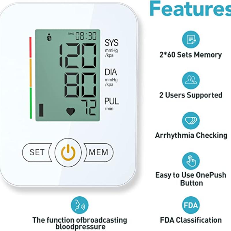 Монитор артериального давления ASG, аппарат для измерения артериального давления, очень большая манжета на плечо, манжета BP, автоматическая манжета на плечо с большим диапазоном групп манжет для домашнего использования