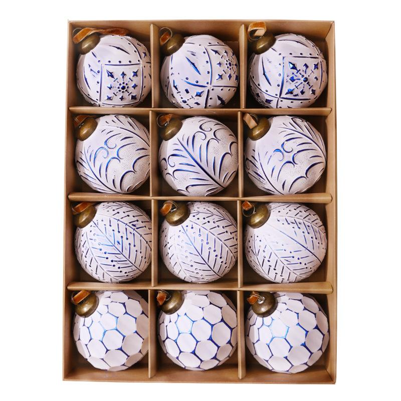Christmas Ball Ornaments Lightweight Christmas Tree Decoration Vintage Christmas Balls Plastic Holiday Ornament Set For Window