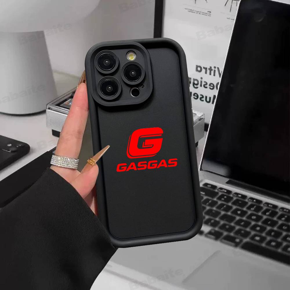 G-GasGas Red Motorcycle For IPhone 17 Pro Max 16 15 14 13 12 11 Plus Black Soft Phone Cover