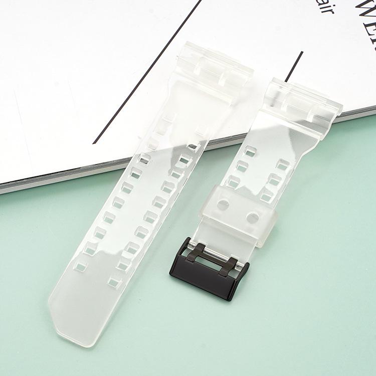 Black Gold Rubber Resin Watch Strap for Casio GA110/400/700/GD120/140