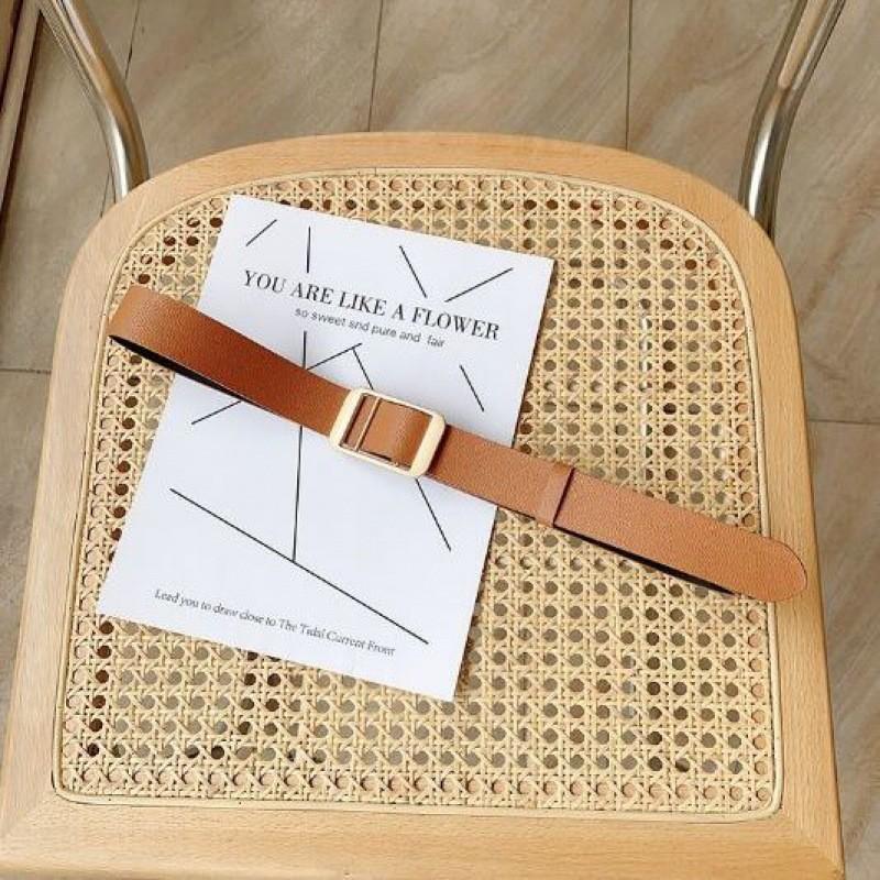 Стильный женский декоративный пояс в корейском стиле, универсальный, повседневный, студенческий, из полиуретана