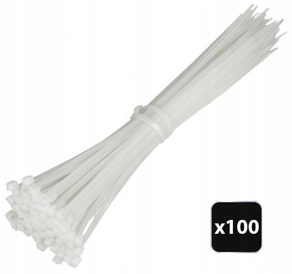 Cable Ties 2.5x100mm White 100 Pcs