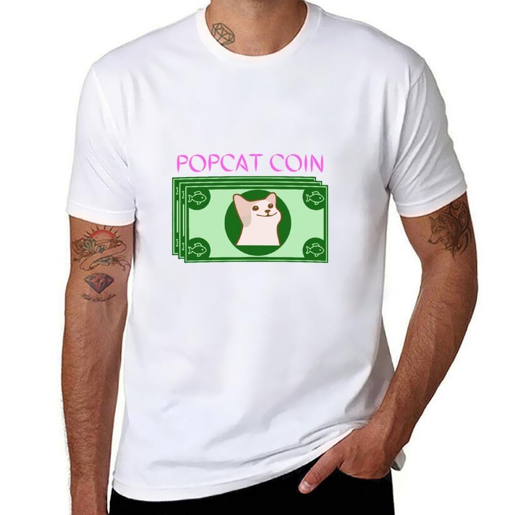 Popcat pet coin meme TShirt t shirt personalised t shirts for man graphic funny TShirt