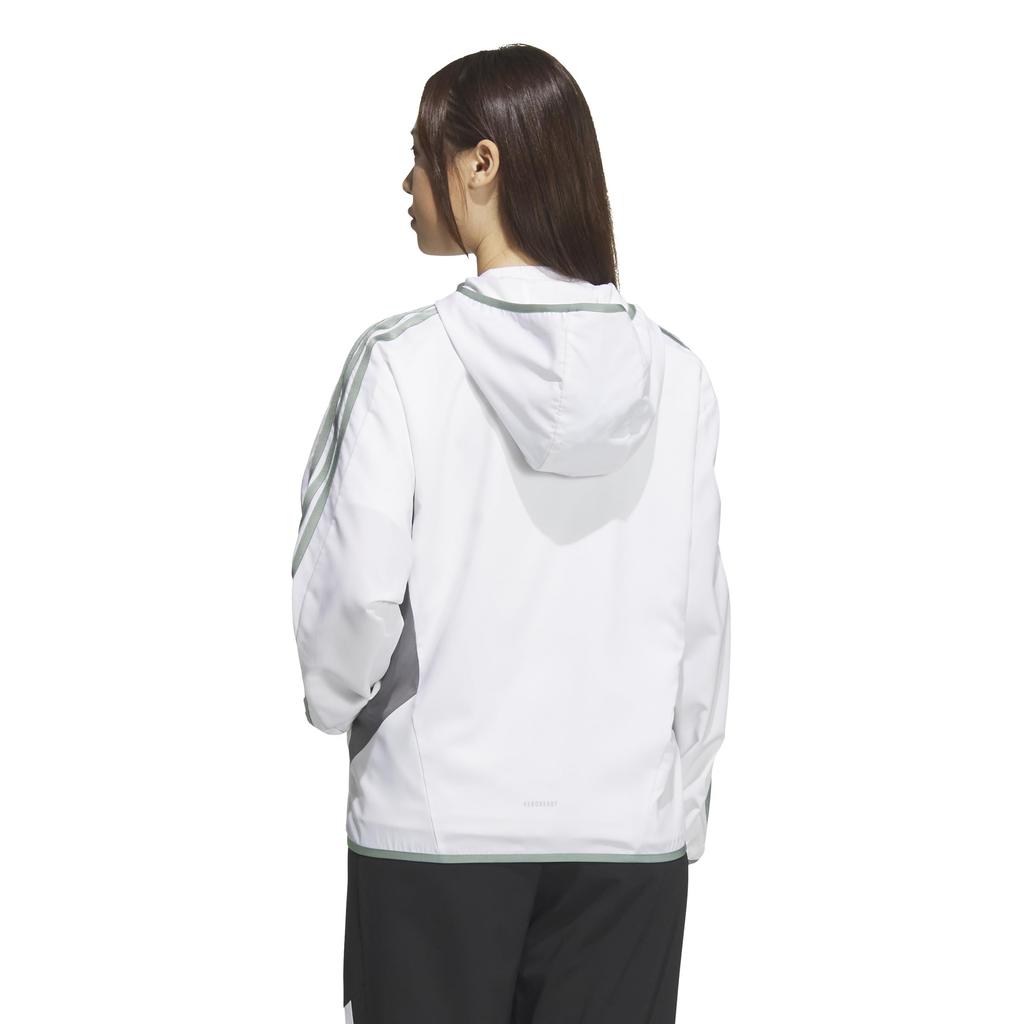 Adidas Hoodie Сезонная спортивная одежда Свободный крой Цветные блоки с капюшоном Cross куртка JSY05 Белый для женщин (JN9999)