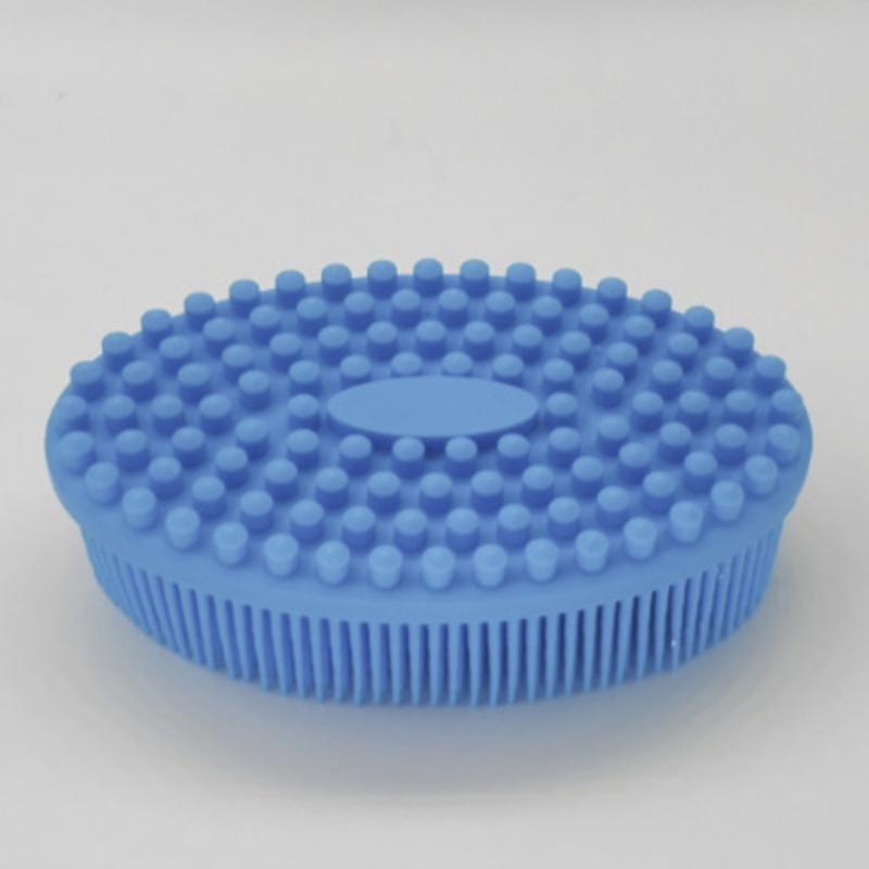 Силиконовая щетка для младенцев, детская массажная щетка для ванны, сенсорная щетка для ванны, мягкая щетка для ванны с волосами