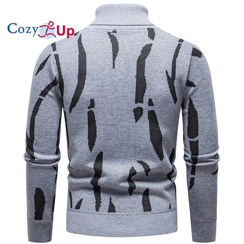 Cozy Up Men's Thickened and Fluffy High-Collar Pullover Sweater