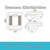 SSWW Wall-Mounted Sensor Squat Toilet