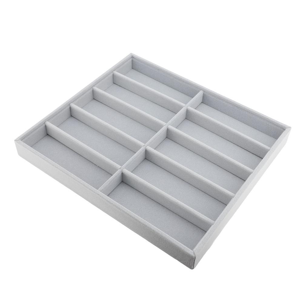 Compartment Design Sunglasses Storage Velvet Material Glasses Display Box Shop Exhibition