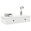 VidaXL Wall Shelf with Drawers White 80x31x17 Cm Engineered Wood 859950