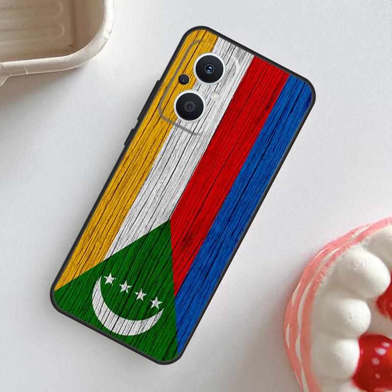 Чехол с флагом Комор для OPPO Reno 10 Pro 11F 4Z 5Z 8T 4 5 6 7 8 Lite OPPO Find X2 X3 Neo X5 X6 Pro