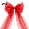 Big Fabric Bows for Birthday Events 79x20 Inch Giant Bow Christmas Tree Topper, Oversized Tulle Romantic Lawn Weddings Ornament with Long Streamer