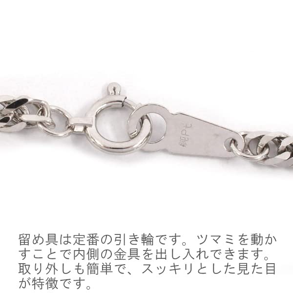 Ожерелье Kihei из чистой платины Pt1000 W6 сторон 55 см 20 г сертифицированная печать монетного двора Платиновая цепочка Kihei двойная 6 сторон 6 сторон Pt999 Сделано в Японии [APRE]