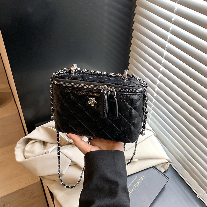 Женская сумка-ведро на цепочке, новая модная универсальная повседневная высококлассная сумка-мессенджер, коробка, маленькая квадратная сумка