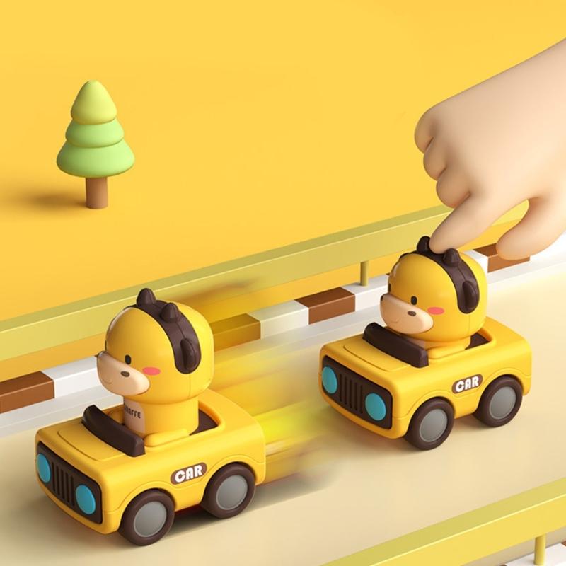 Игрушечная машинка для малышей Форма животного Игрушка на трении Мультяшный истребитель для транспортного средства Захватывающая мультяшная модель для малышей Детская игрушка Дети