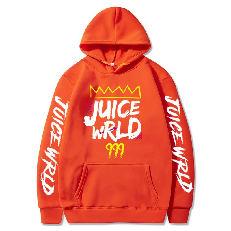 Толстовки Juice WRLD для мужчин и женщин, осенне-зимние толстовки с капюшоном в стиле Харадзюку, повседневные толстовки с капюшоном из флиса высокого качества