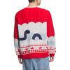 Adidas Originals FW24 Year Of The Snake Limited Edition LNY Knit Pullover Series Round Neck Soft Comfortable Sweater Unisex Sweater Red White JL8367