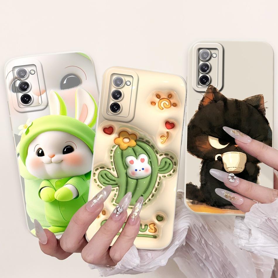 For Samsung Galaxy S20 FE S20+ S20 Cute Rabbit Cartoon Phone Case For Samsung S20 Plus S 20 S20FE 5G Soft Silicone Cases Bumpers