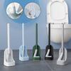 Golf Silicone Toilet Brush No Dead-end Wall-mounted Long-handled Cleaning Brush