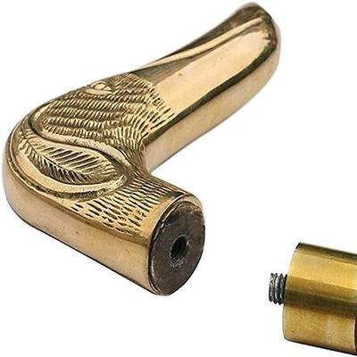 Регулируемая ручка для немецкой собаки для ходьбы унисекс с латунной ручкой для головы для ходьбы