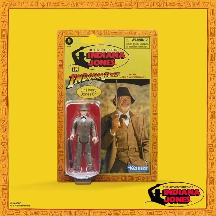 Figurine - HASBRO - Dr. Henry Jones Sr. - Retro Collection - Indiana Jones - Saint-Graal