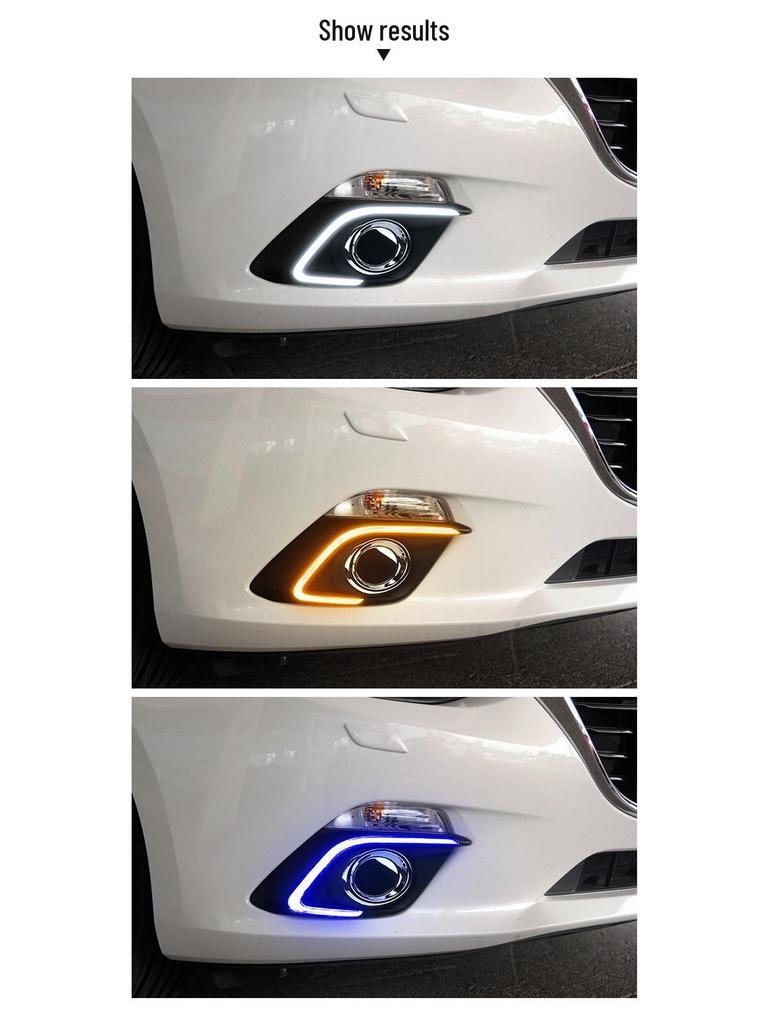 Fits Mazda Axela Tri-Color Daytime Running Lights