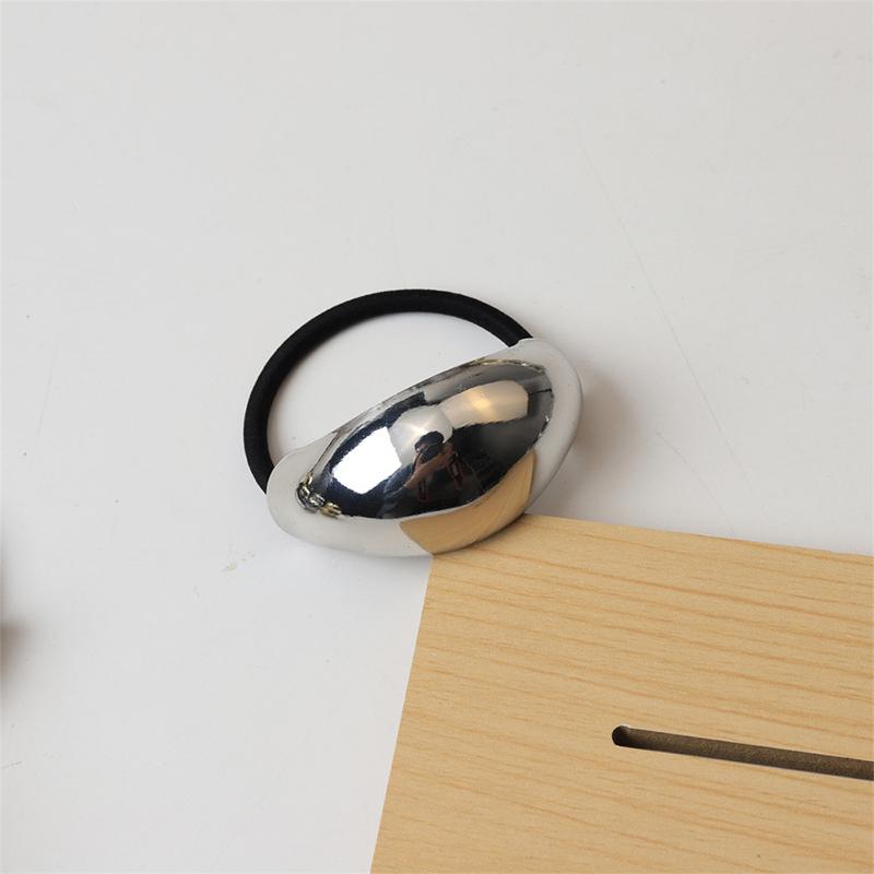 1/2/10pcs Geometric Metal Hair Rope for Women Elegant High Elasticity Does Not Hurt the Hair Scrunchies Girls High Pony