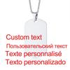 Minimalist Stainless Steel Dog Tag Pendant Necklace Customize Name Dad To My Son Personalized Family BFF
