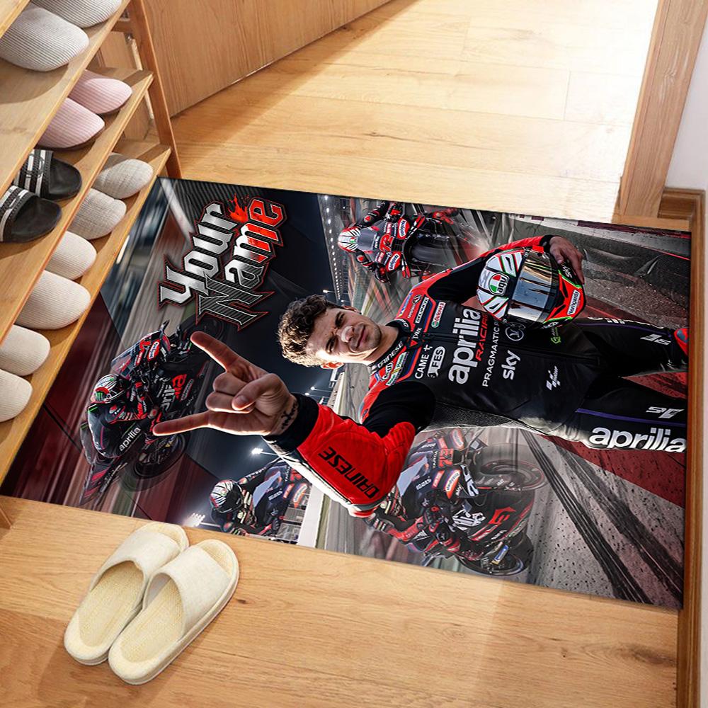 Jorge Lorenzo Customize Text Floor Rug Office Rug Design For Foyer Kitchen Outdoor Decorate Room Antislip Carpet Anime Office Decor